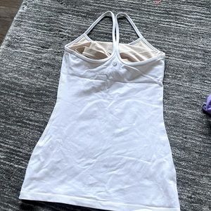 White lulu lemon top size 4